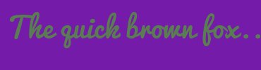 Image with Font Color 5A7C52 and Background Color 741BA9